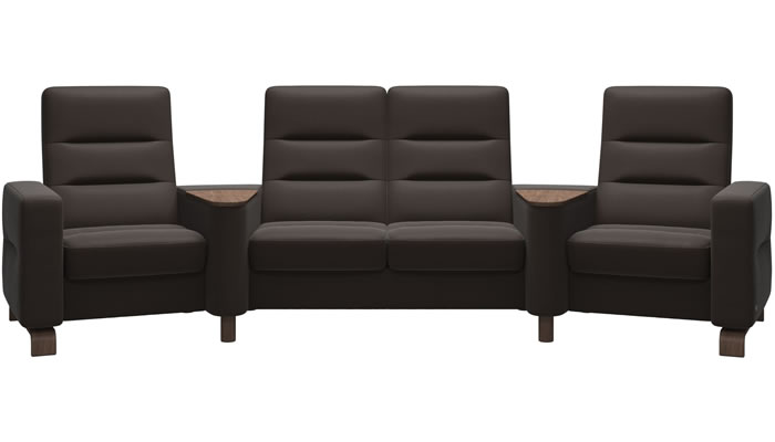 Stressless Wave Sector in Paloma Chestnut Leather